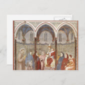 Giotto: St. Francis Preaching a Sermon to Pope Briefkaart (Voorkant / Achterkant)