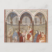 Giotto: St. Francis Preaching a Sermon to Pope Briefkaart (Voorkant)