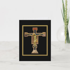 Giotto's Crucifix circa 1290 - 1295 sympathy card. Bedankkaart