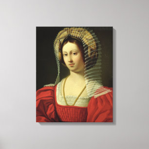 Giovanna I Queen of Napels, 1842 Canvas Afdruk