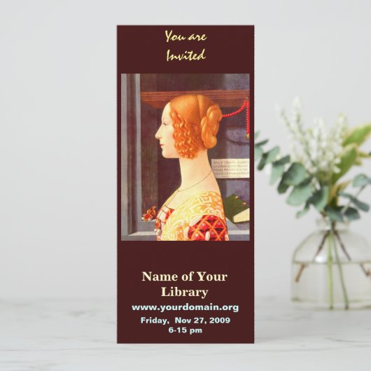 Giovanna Tornabuoni Kaart (Staand voorkant)