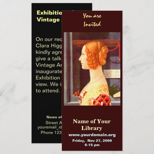 Giovanna Tornabuoni Kaart (Voorkant / Achterkant)