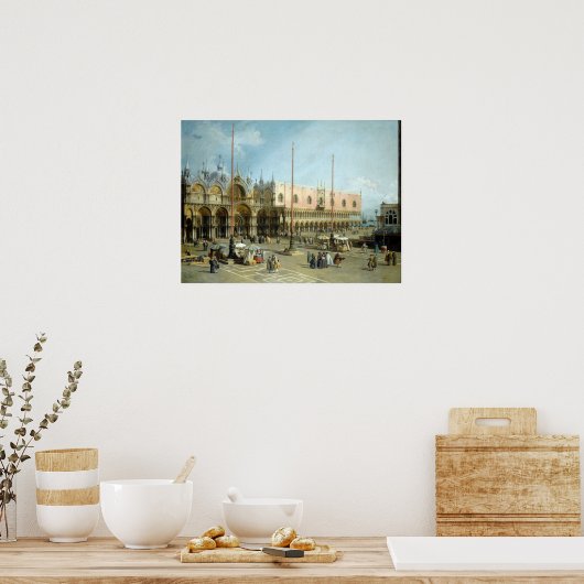 Giovanni Antonio Canal Piazza San Marco Poster (Keuken)