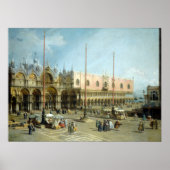 Giovanni Antonio Canal Piazza San Marco Poster (Voorkant)