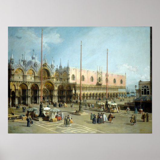 Giovanni Antonio Canal Piazza San Marco Poster (Voorkant)