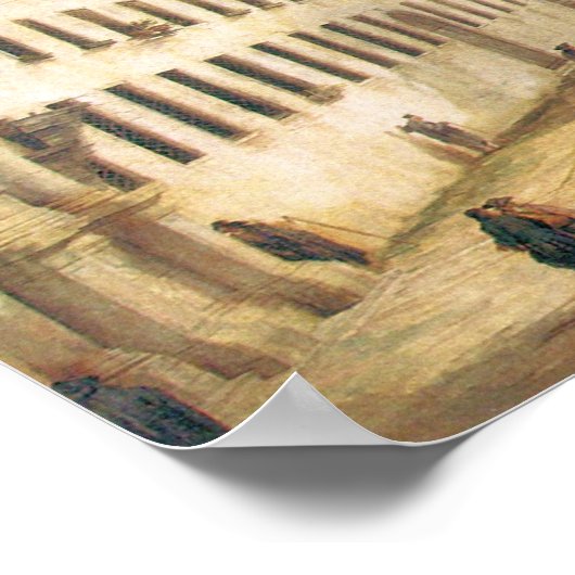 Giovanni Antonio Canal-The rivier de Mendicanti Poster (Hoek)