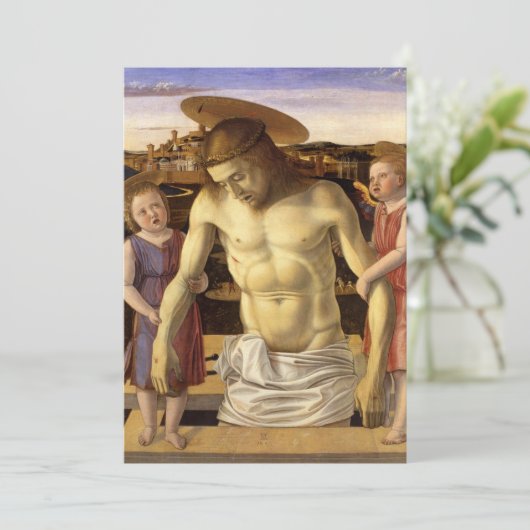 Giovanni Bellini - Dead Christ Supported by Two An Kaart (Staand voorkant)