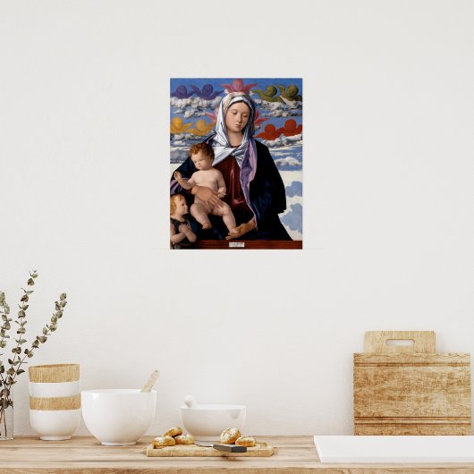 Giovanni Bellini Madonna en Child met St. John Poster (Keuken)