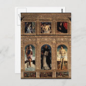 Giovanni Bellini-Polyptych van San Vincenzo Ferrer Briefkaart (Voorkant / Achterkant)