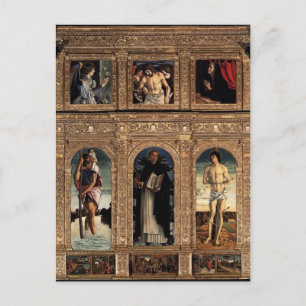 Giovanni Bellini-Polyptych van San Vincenzo Ferrer Briefkaart