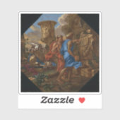 Giovanni Benedetto Castiglione - Arcadische herder Sticker (Vel)