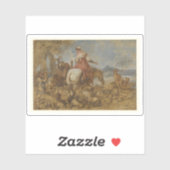 Giovanni Benedetto Castiglione - Pastorale reis Sticker (Vel)