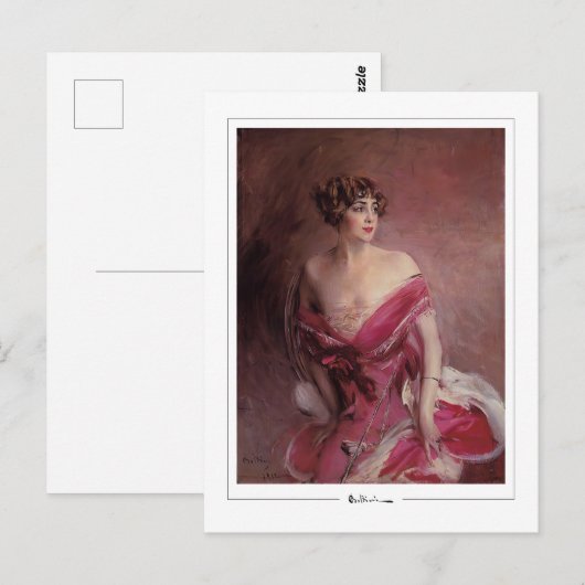 Giovanni Boldini #20 - Briefkaart met fijne kunst (Voorkant / Achterkant)