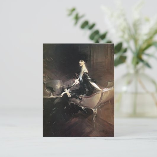 Giovanni Boldini- Consuelo, Duchess of Marlborough Briefkaart (Staand voorkant)