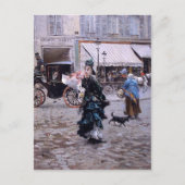 Giovanni Boldini - Doorkruising van de straat Briefkaart (Voorkant)