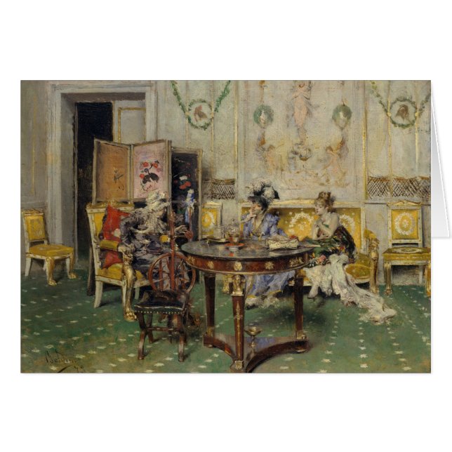 Giovanni Boldini - Gossip (Voorkant Horizontaal)