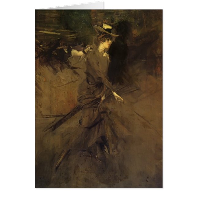 Giovanni Boldini- in de Promenade (Voorkant)