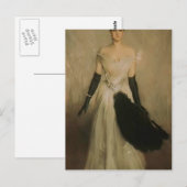 Giovanni Boldini - Portret van een dame Briefkaart (Voorkant / Achterkant)