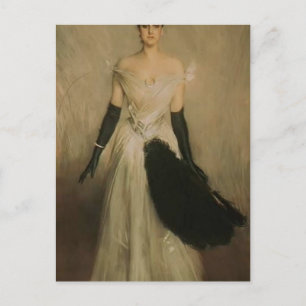 Giovanni Boldini - Portret van een dame Briefkaart