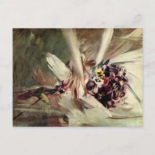 Giovanni Boldini - The Pansy Briefkaart (Voorkant)