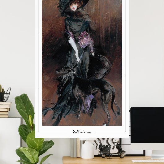 Giovanni Boldini Zedign Art Poster #179 (Thuiskantoor)
