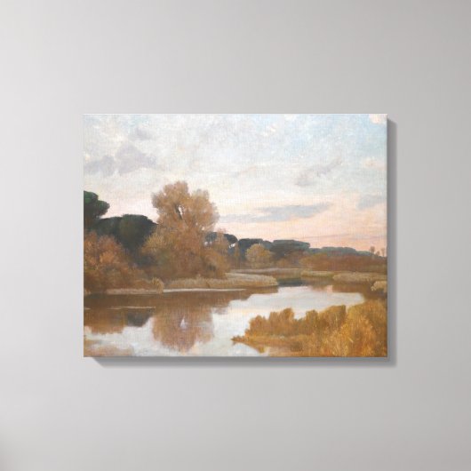 Giovanni Costa.- Castel Fusano Canvas Afdruk (Voorkant)