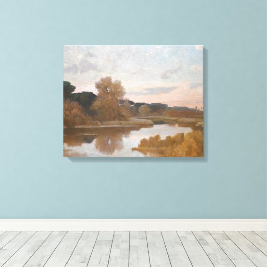 Giovanni Costa.- Castel Fusano Canvas Afdruk (Insitu (Houten vloer))