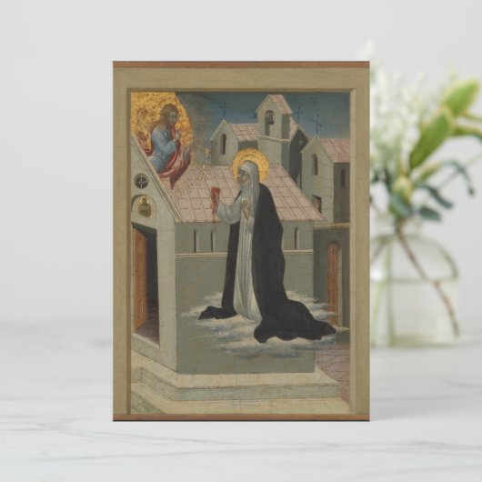 Giovanni di Paolo - Saint Catherine van Siena Exch Kaart (Staand voorkant)