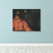 Giovanni Gerolamo Savoldo - Saint Matthew en de Canvas Afdruk (Insitu (Houten vloer))