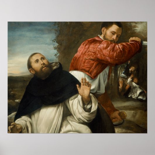 Giovanni Girolamo Savoldo - De dood van St. Peter Poster (Voorkant)