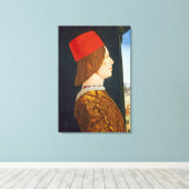 Giovanni II Bentivoglio, c. 1474-77 Canvas Afdruk (Insitu (Houten vloer))