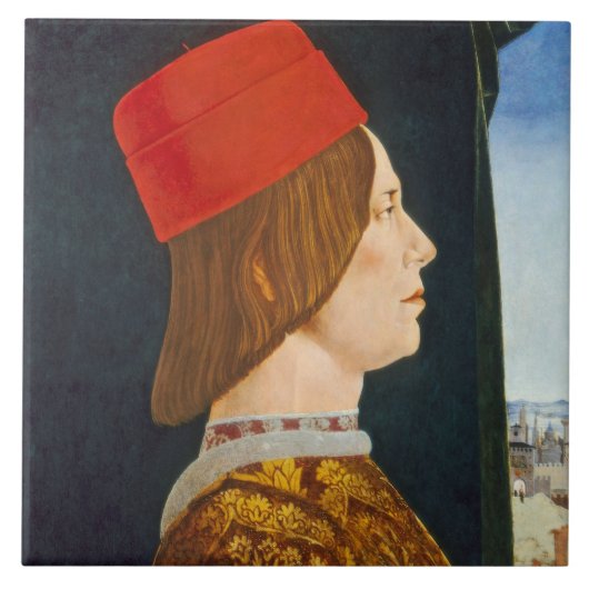 Giovanni II Bentivoglio, c. 1474-77 Tegeltje (Voorkant)