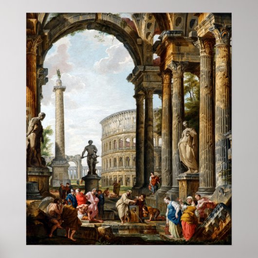 Giovanni Paolo Panini De Filosoof Diogenes Poster (Voorkant)