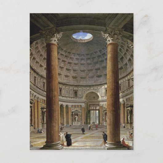 Giovanni Paolo Panini - The Pantheon, Rome Briefkaart (Voorkant)