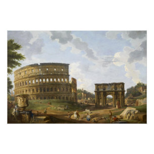 Giovanni Paolo Panini Uitzicht van het Colosseum Perfect Poster