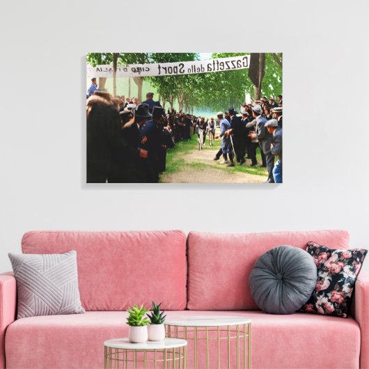 Giovanni Rossignoli etappewinnaar Giro d'Italia Canvas Afdruk (Insitu (Woonkamer))