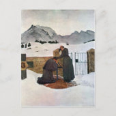 Giovanni Segantini - De pijn van rouw Briefkaart (Voorkant)