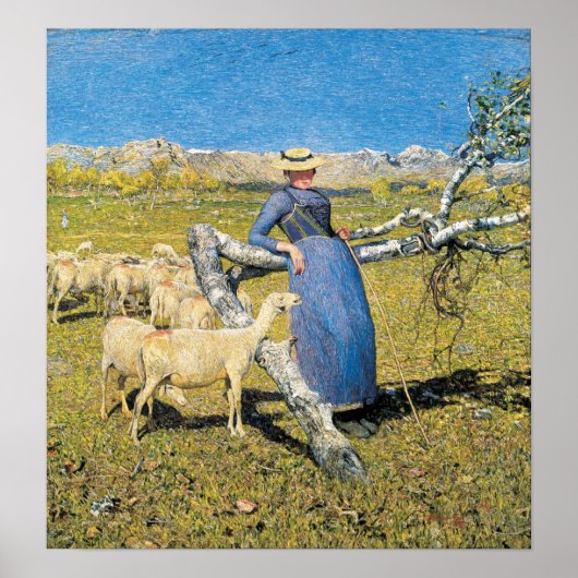 Giovanni Segantini High Noon in the Alps Poster (Voorkant)