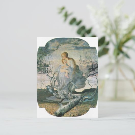 Giovanni Segantini - Life angel Briefkaart (Staand voorkant)