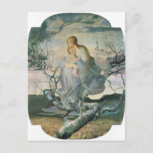 Giovanni Segantini - Life angel Briefkaart (Voorkant)