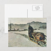 Giovanni Segantini - Terugkeer uit het bos Briefkaart (Voorkant / Achterkant)