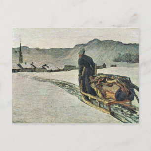Giovanni Segantini - Terugkeer uit het bos Briefkaart