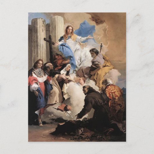 Giovanni Tiepolo - De Maagd met Zes Zagen Briefkaart (Voorkant)
