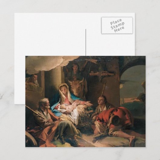 Giovanni Tiepolo - De sanering van de herders Briefkaart (Voorkant / Achterkant)