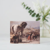 Giovanni Tiepolo - Processie van het paard van Tro Briefkaart (Staand voorkant)
