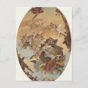 Giovanni Tiepolo: Vervoer van het Heilige Huis Briefkaart