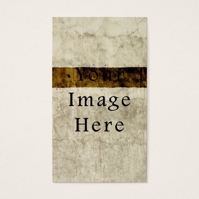  gips beige bruin perkament papier visitekaartje (Voorkant)