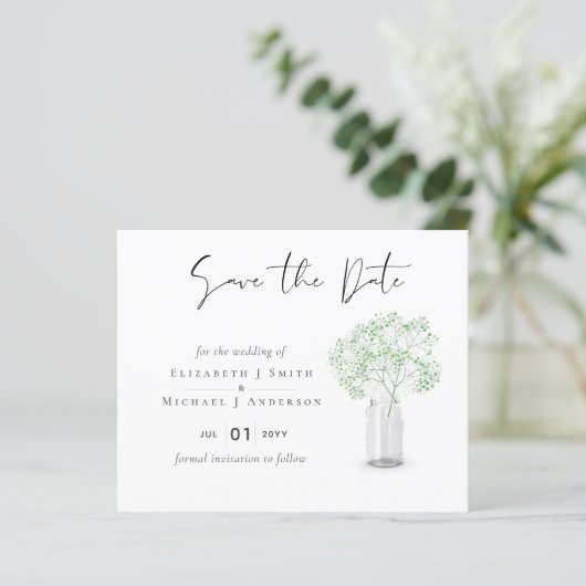 Gipsbaby's Adem Simple Huwelijk Data Bewaren (Staand voorkant)