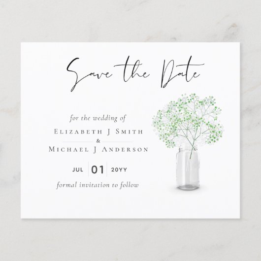 Gipsbaby's Adem Simple Huwelijk Data Bewaren (Voorkant)