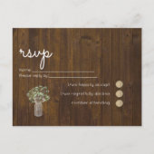 Gipsbloem Baby's Breath Eenvoudige Huwelijks RSVP Uitnodiging Briefkaart (Voorkant)